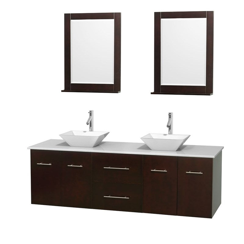 Wyndham Collection Centra 72" Double Bathroom Vanity Set for Vessel Sinks - Espresso WC-WHE009-72-DBL-VAN-ESP 2