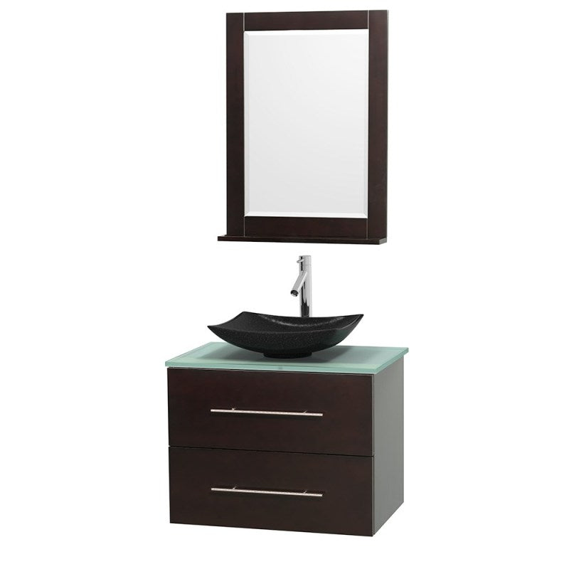Wyndham Collection Centra 30" Single Bathroom Vanity Set for Vessel Sink - Espresso WC-WHE009-30-SGL-VAN-ESP 2