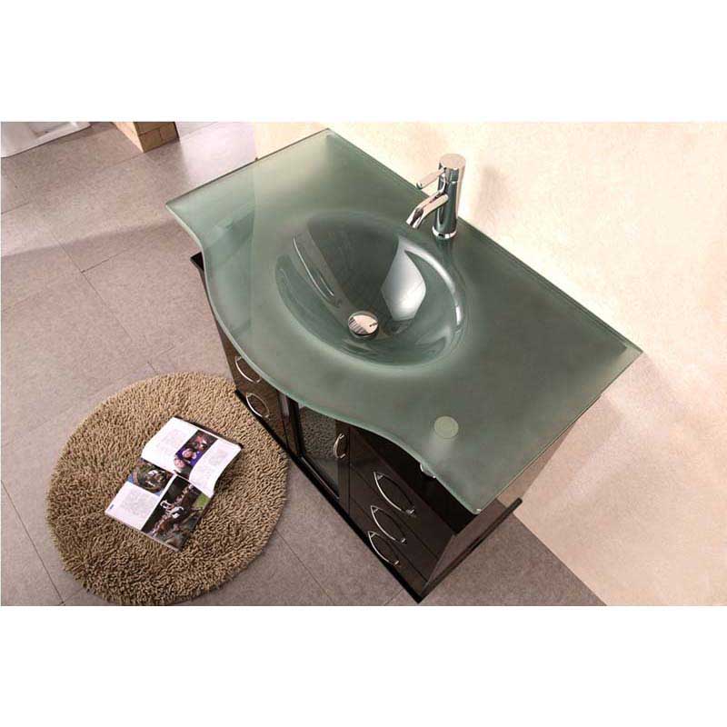 Design Element Huntington 36" Single Sink Vanity Set in Espresso 3