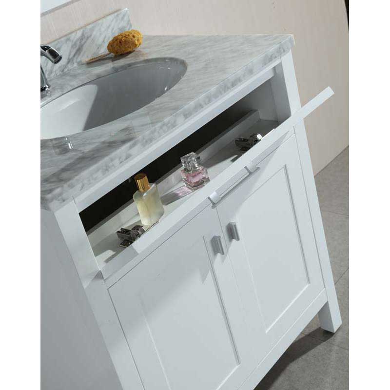Design Element London 30" Single Sink Vanity Set in White 6