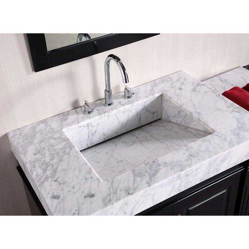 Design Element Odyssey 88" Double Sink Vanity Set with Trough Style Sinks 6