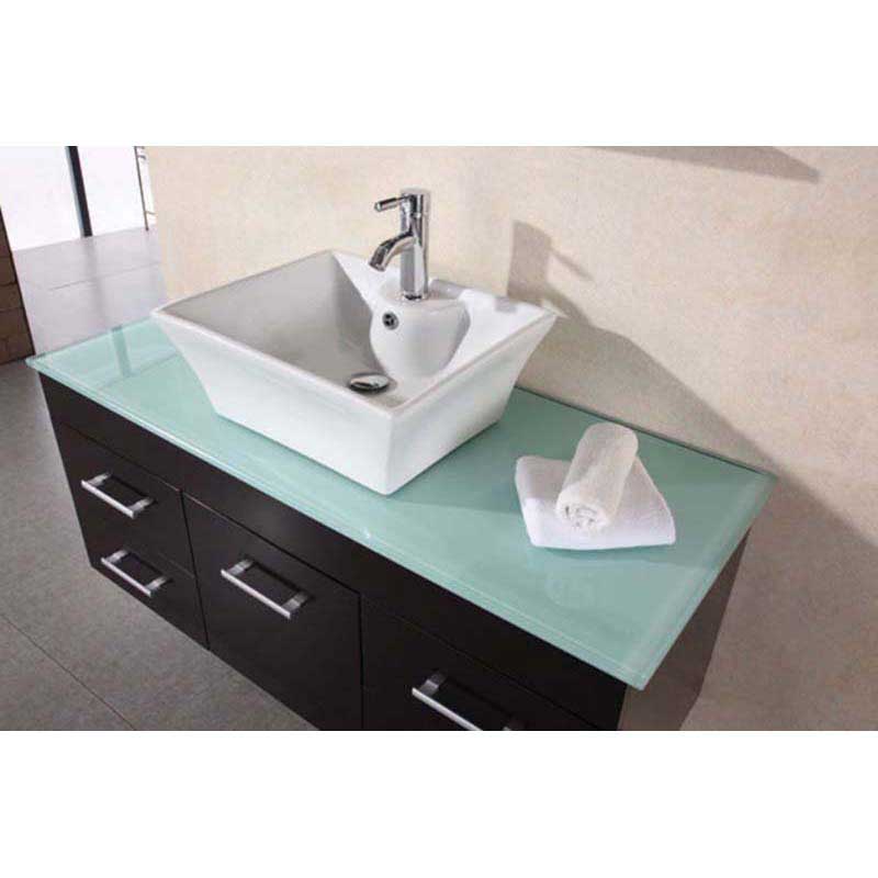 Design Element Madrid 36" Single Sink - Wall Mount Vanity Set in Espresso 2