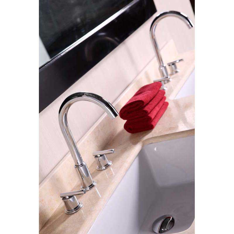 Design Element Venetian 60" Double Sink Vanity Set in Espresso 2