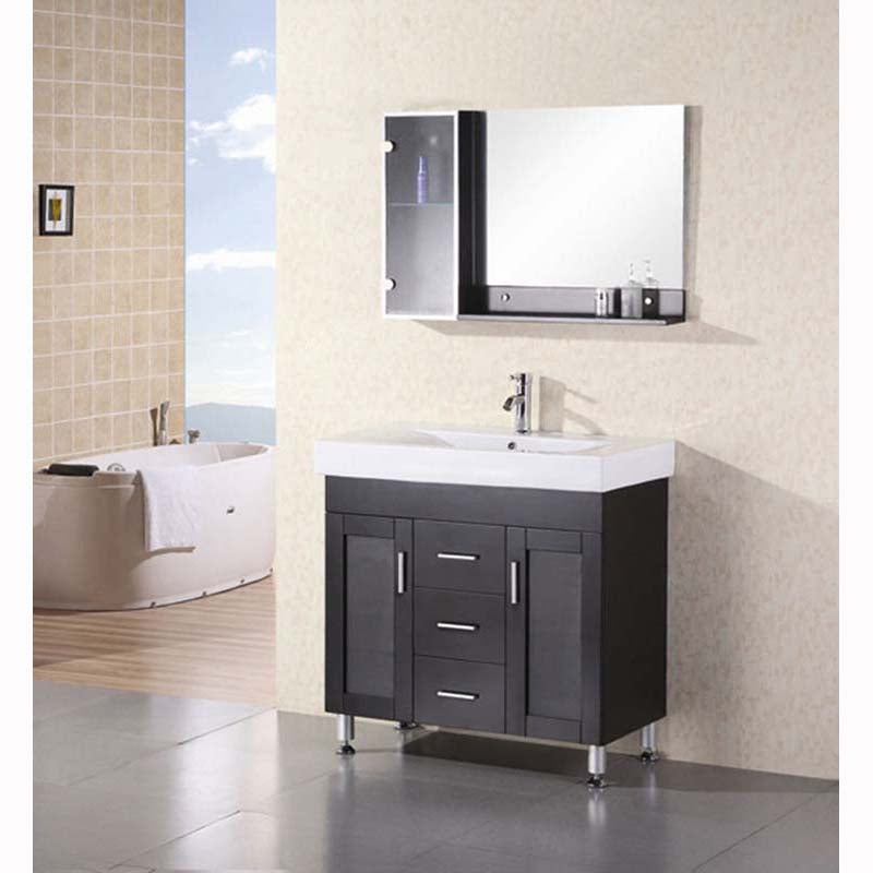 Design Element Milan 36" Single Sink Vanity Set in Espresso