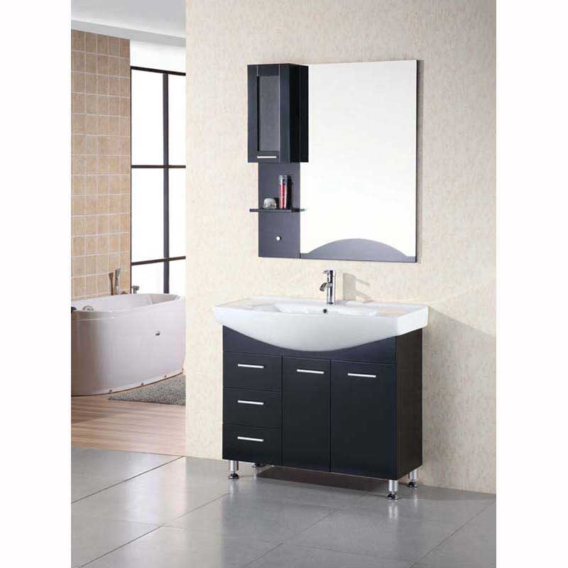 Design Element Sierra 40" Single Sink Vanity Set in Espresso