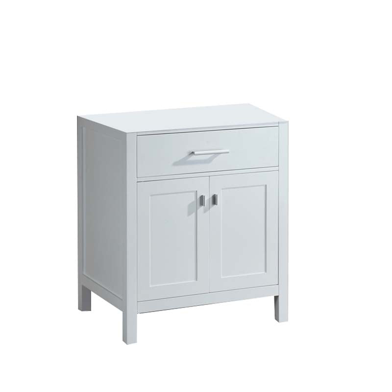 Design Element London 30" Single Sink Base Cabinet in White