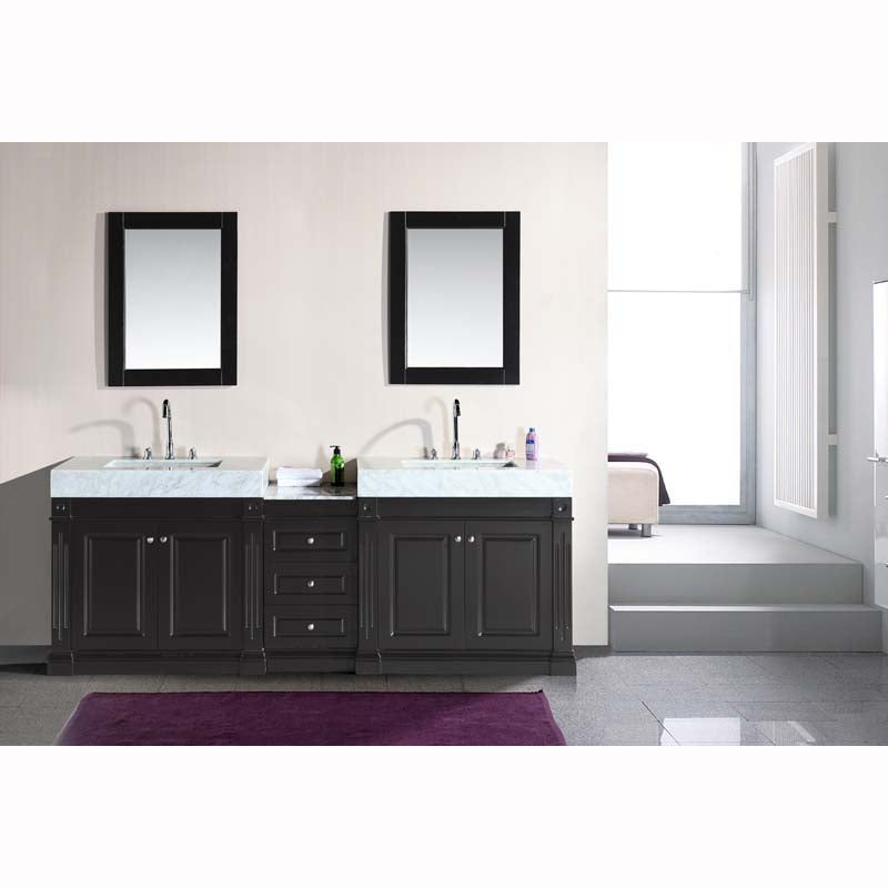 Design Element Odyssey 88" Double Sink Vanity Set with Trough Style Sinks