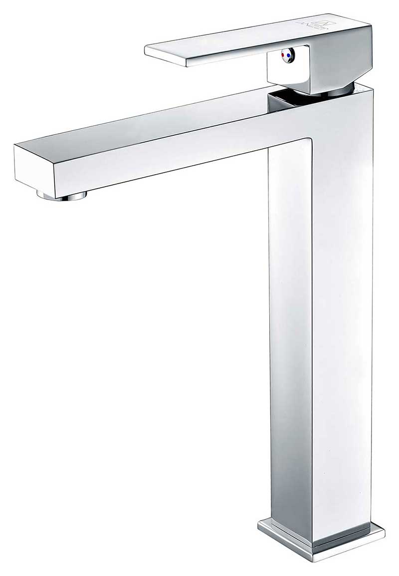 Anzzi Forza Series Deco-Glass Vessel Sink in Lustrous Frosted with Enti Faucet in Chrome 3