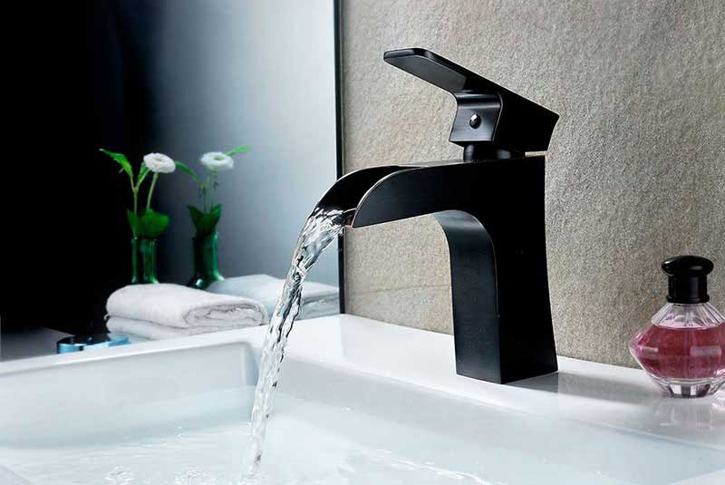 Anzzi Forza Series Single Handle Bathroom Sink Faucet in Oil Rubbed Bronze 3