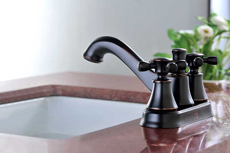 Anzzi Major Series 2-Handle Bathroom Sink Faucet in Oil Rubbed Bronze 5