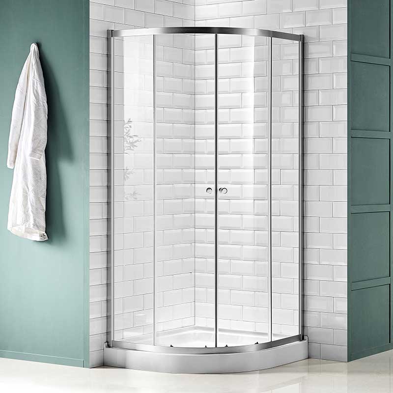 Anzzi Mare 35 in. x 76 in. Framed Shower Enclosure with TSUNAMI GUARD in Brushed Nickel SD-AZ050-01BN 5