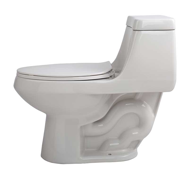 Anzzi Zeus 1-piece 1.28 GPF Single Flush Elongated Toilet in White T1-AZ058 17