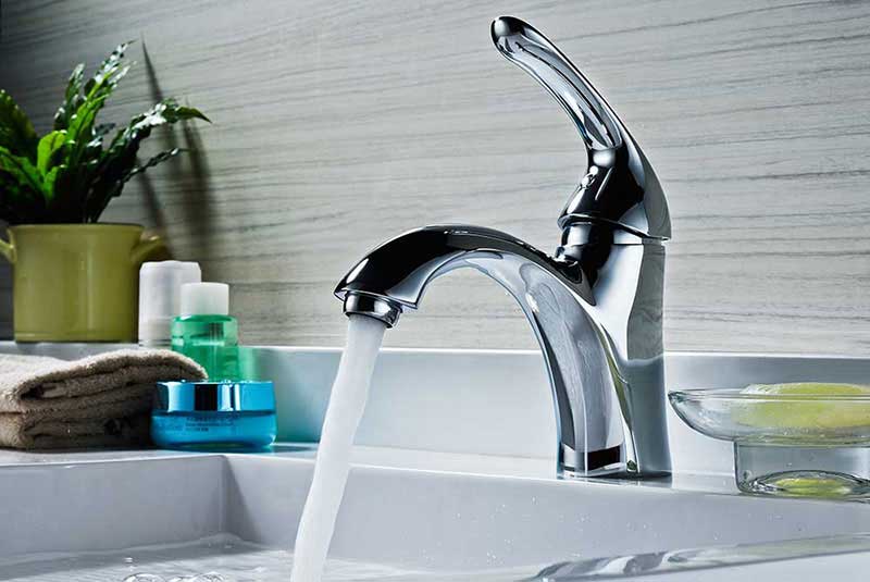 Anzzi Clavier Series Single Handle Bathroom Sink Faucet in Polished Chrome 6