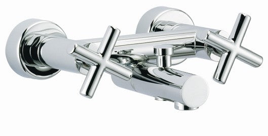 Fima by Nameeks Maxima Double Handle Wall Mount Tub Only Faucet Trim Cross Handle