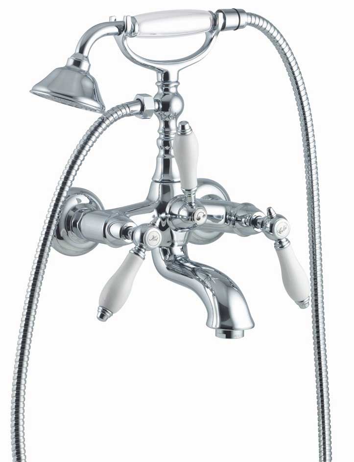 Fima by Nameeks Herend Wall Mount Thermostatic/Diveter Bath Tub Faucet with Hand Shower