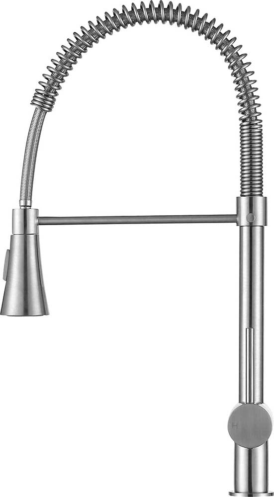 Anzzi Carriage Single Handle Standard Kitchen Faucet in Brushed Nickel KF-AZ211BN 2