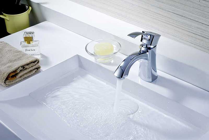 Anzzi Alto Series Single Handle Bathroom Sink Faucet in Polished Chrome 3