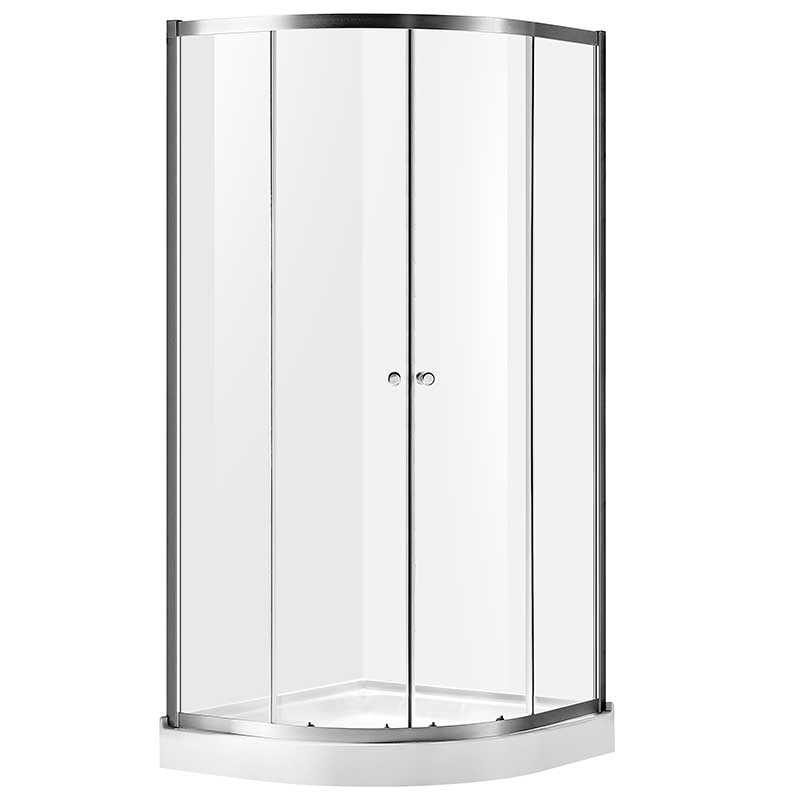 Anzzi Mare 35 in. x 76 in. Framed Shower Enclosure with TSUNAMI GUARD in Brushed Nickel SD-AZ050-01BN 7