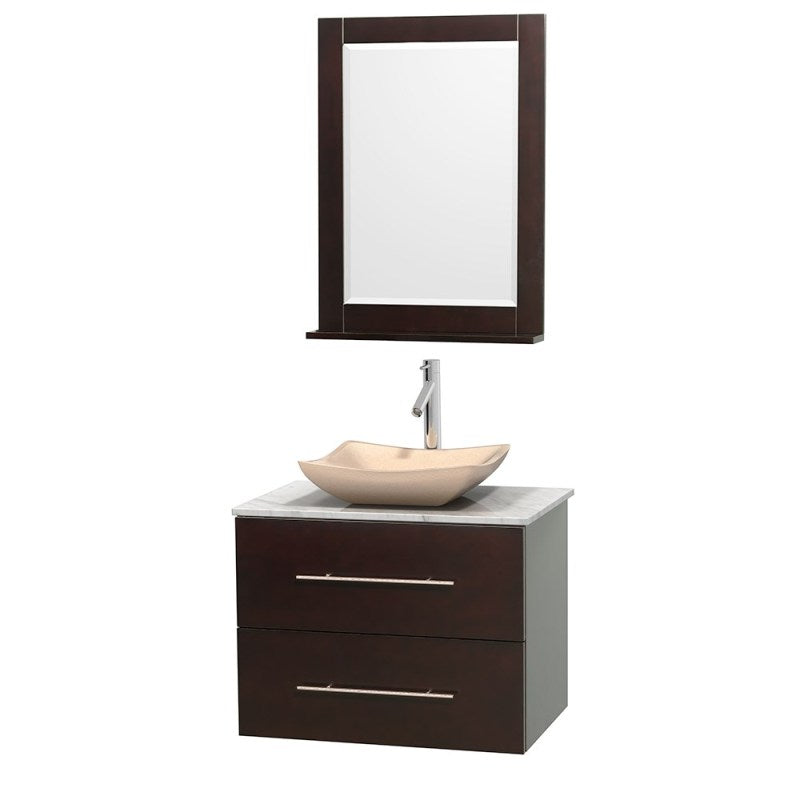 Wyndham Collection Centra 30" Single Bathroom Vanity Set for Vessel Sink - Espresso WC-WHE009-30-SGL-VAN-ESP 4