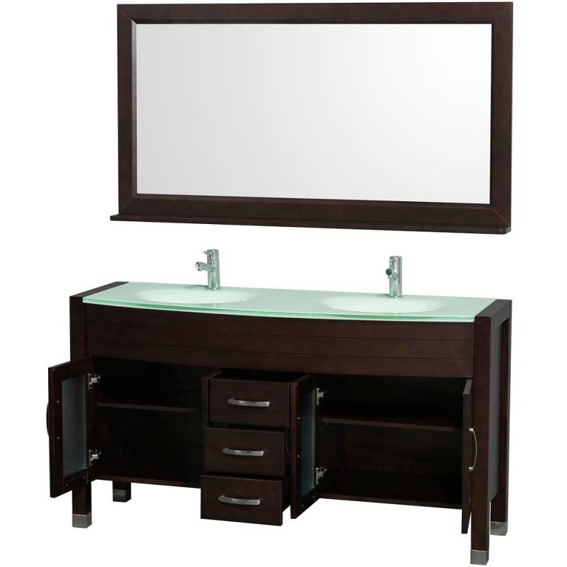 Wyndham Collection Daytona 60" Double Bathroom Vanity with Mirror - Espresso WC-A-W2200-60-ESP 2