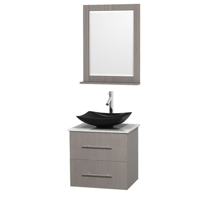 Wyndham Collection Centra 24" Single Bathroom Vanity Set for Vessel Sink - Gray Oak WC-WHE009-24-SGL-VAN-GRO 5