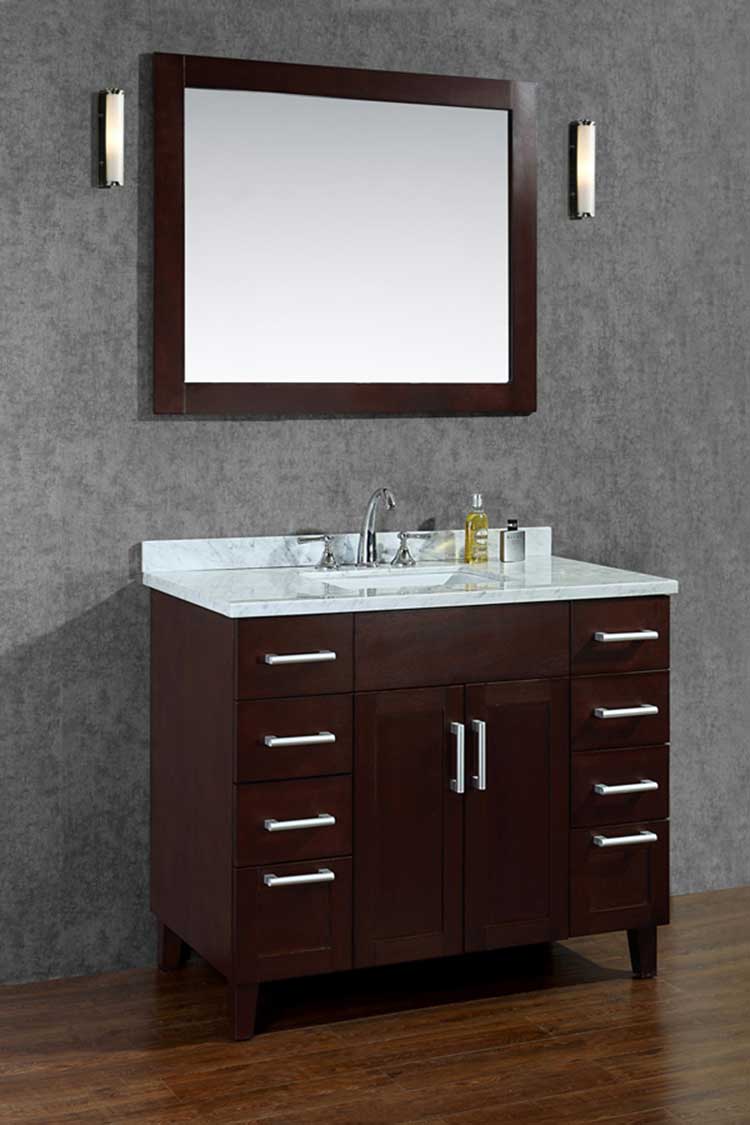 Ariel by Seacliff Frampton 42" Single-Sink Bathroom Vanity Set With Mirror SCFRA42TWA 2