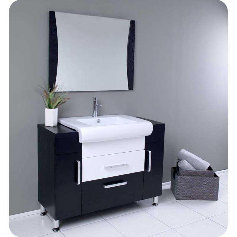 Fresca FVN3013WG Vita Modern Bathroom Vanity with Wenge Wood Finish