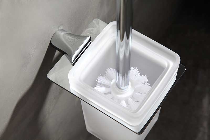 Anzzi Essence Series Toilet Brush Holder in Polished Chrome AC-AZ055 3
