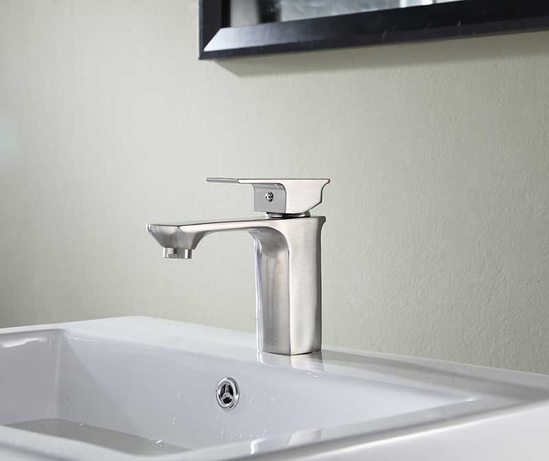 Anzzi Promenade Single Hole Single Handle Bathroom Faucet in Brushed Nickel L-AZ118BN 2