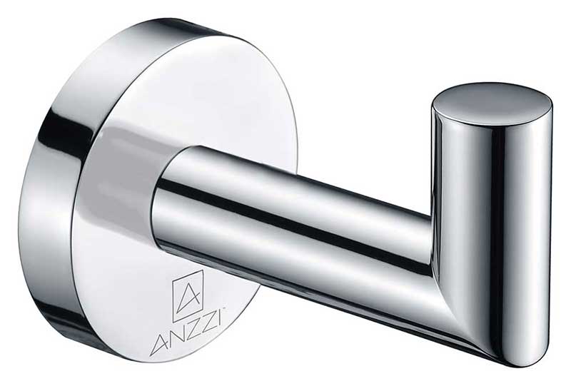 Anzzi Caster 2 Series Robe Hook in Polished Chrome