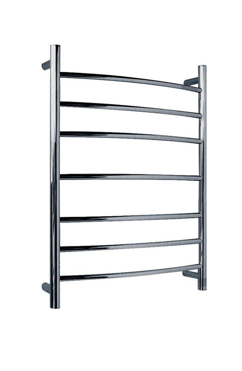 Anzzi Gown 7-Bar Stainless Steel Wall Mounted Electric Towel Warmer Rack in Brushed Nickel