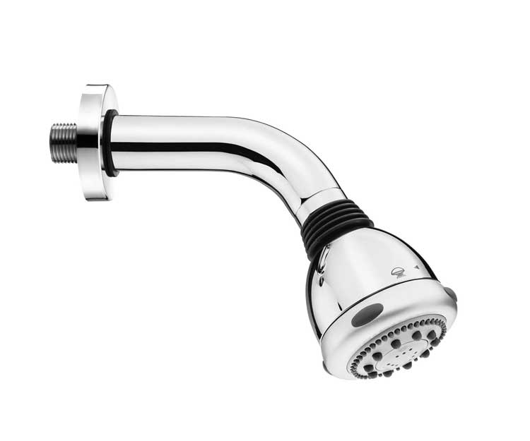 Jewel Faucets Adjustable Spray Anti-Lime Shower Head with Cast Brass Shower Arm,Designer Finish H42320-X