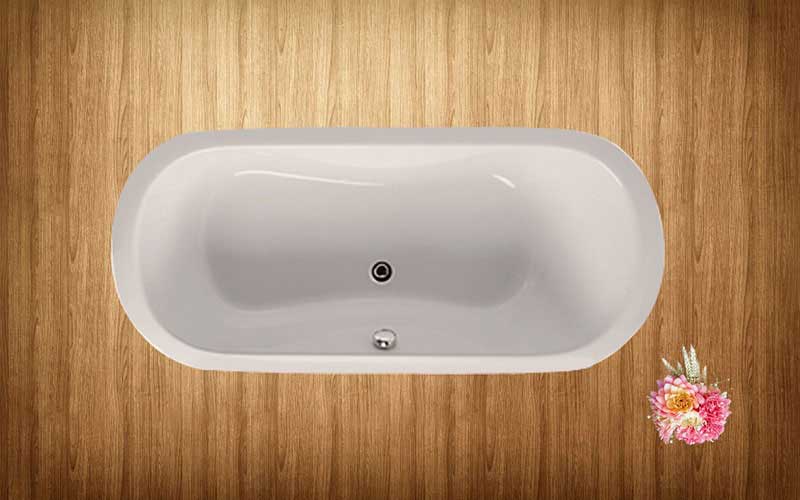 Aquatica Harmony Duo-Wht Freestanding Lucite® with Microban® Acrylic Bathtub - White 3