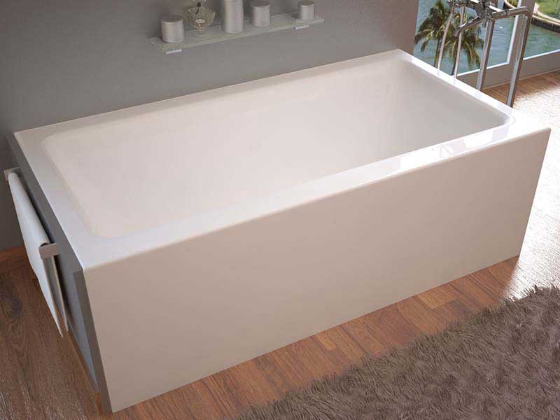 Venzi Madre, 30 x 60 Front Skirted, Air Massage Tub with Left Drain By Atlantis