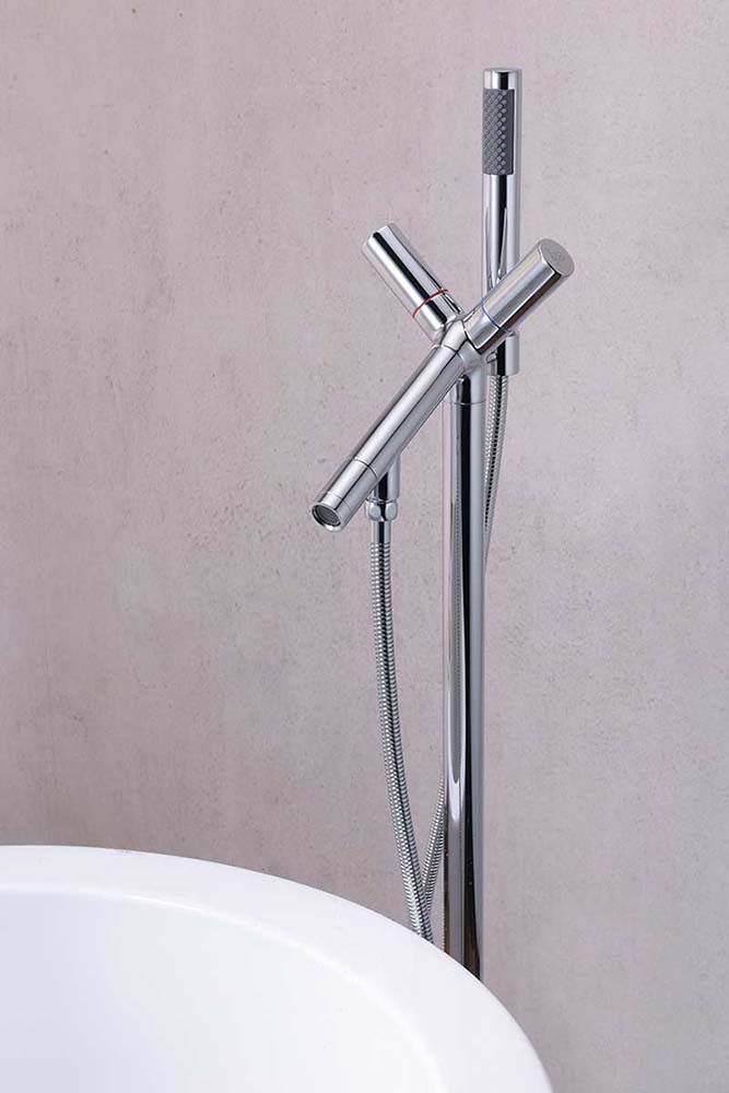 Anzzi Havasu 2-Handle Claw Foot Tub Faucet with Hand Shower in Polished Chrome FS-AZ0042CH 5