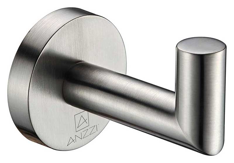 Anzzi Caster 2 Series Robe Hook in Brushed Nickel