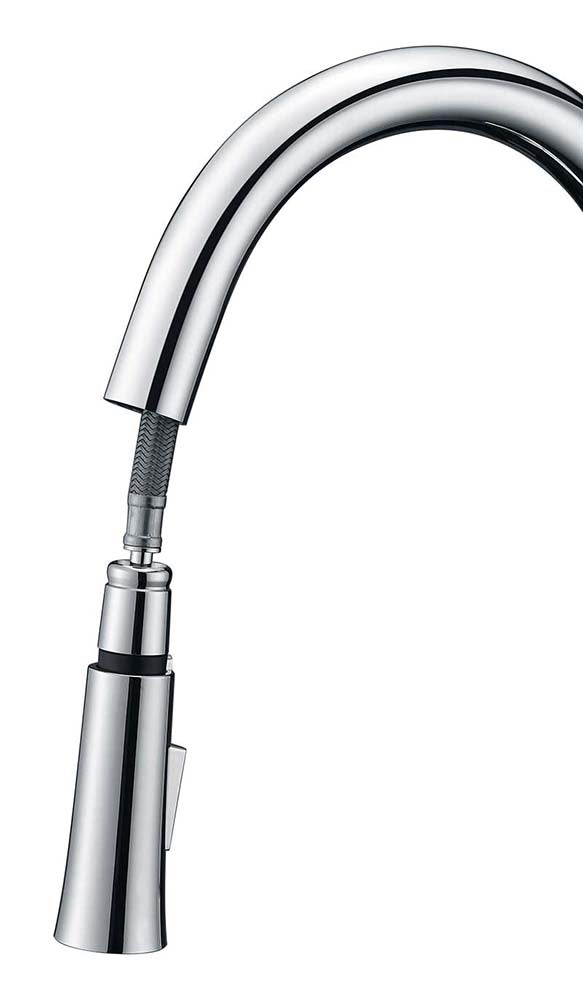 Anzzi Serena Single Handle Pull-Down Sprayer Kitchen Faucet in Polished Chrome KF-AZ1675CH 3