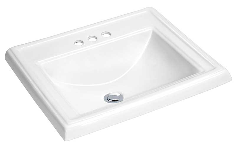Anzzi Dawn Series Ceramic Drop In Sink Basin in White LS-AZ099 2