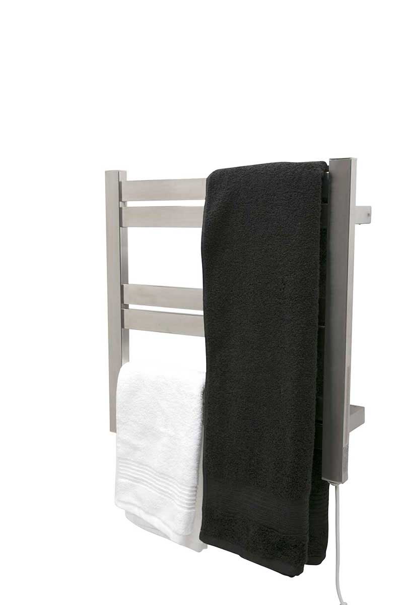 Anzzi Starling 6-Bar Stainless Steel Wall Mounted Electric Towel Warmer Rack in Brushed Nickel 3