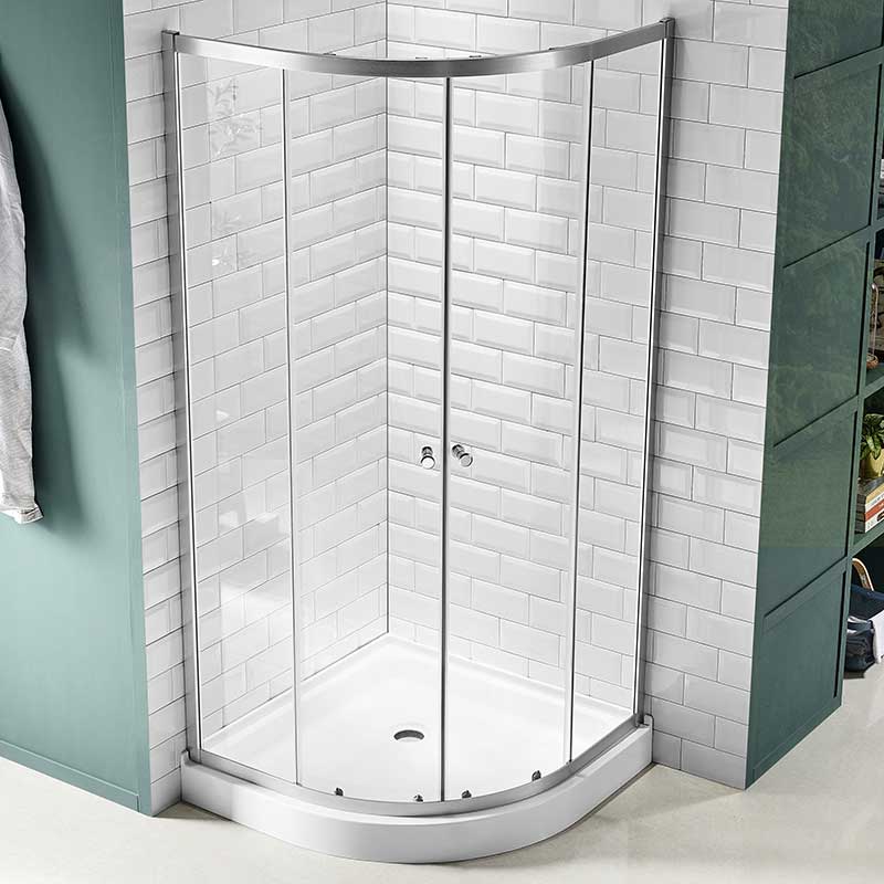 Anzzi Mare 35 in. x 76 in. Framed Shower Enclosure with TSUNAMI GUARD in Brushed Nickel SD-AZ050-01BN 6