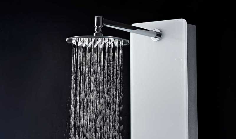 Anzzi SAVANNAH Series 60 in. Full Body Shower Panel System with Heavy Rain Shower and Spray Wand in White 3