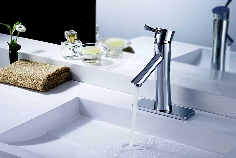 Anzzi Sage Single Handle Bathroom Sink Faucet in Polished Chrome 3