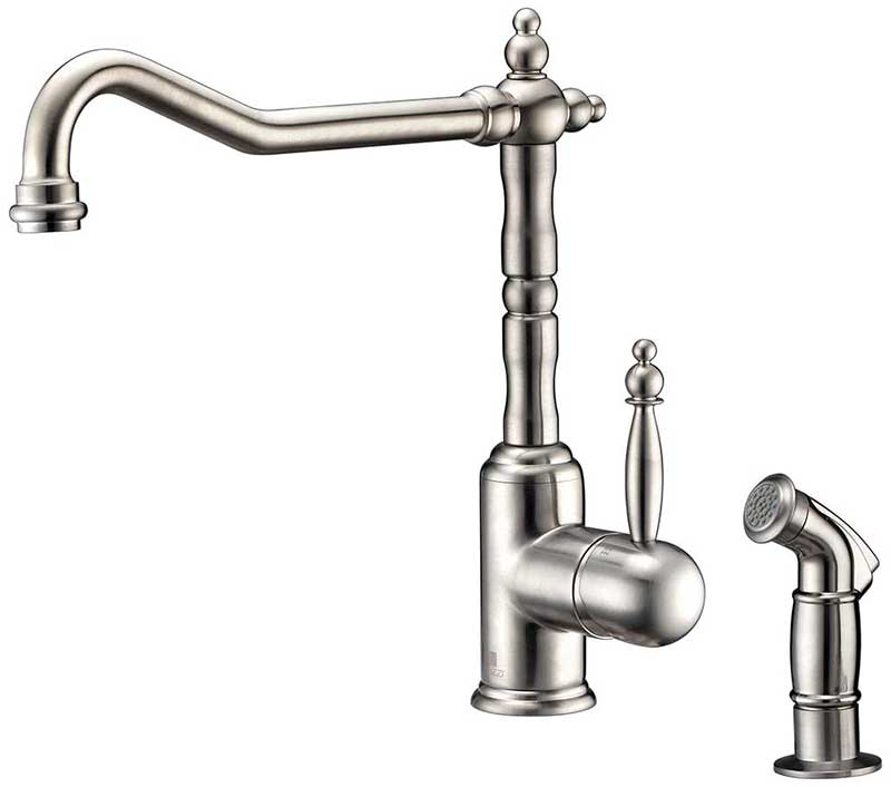 Anzzi VANGUARD Undermount Stainless Steel 32 in. Double Bowl Kitchen Sink and Faucet Set with Locke Faucet in Brushed Nickel 15