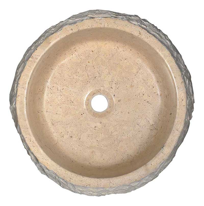 Anzzi Desert Ash Vessel Sink in Classic Cream Marble 6