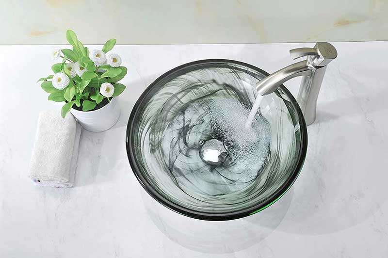 Anzzi Mezzo Series Deco-Glass Vessel Sink in Emerald Wisp 4