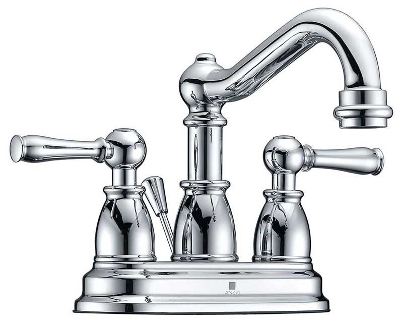 Anzzi Edge 2-Handle Bathroom Sink Faucet in Polished Chrome