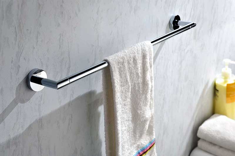 Anzzi Caster 2 Series Towel Bar in Polished Chrome 2