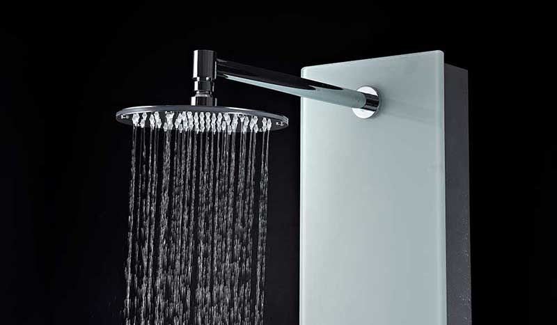 Anzzi MARE Series 60 in. Full Body Shower Panel System with Heavy Rain Shower and Spray Wand in White 7