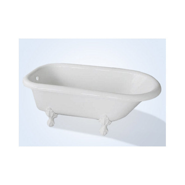 Restoria Regent 60-inch Rolltop Clawfoot Bath Tub No Faucet Drillings