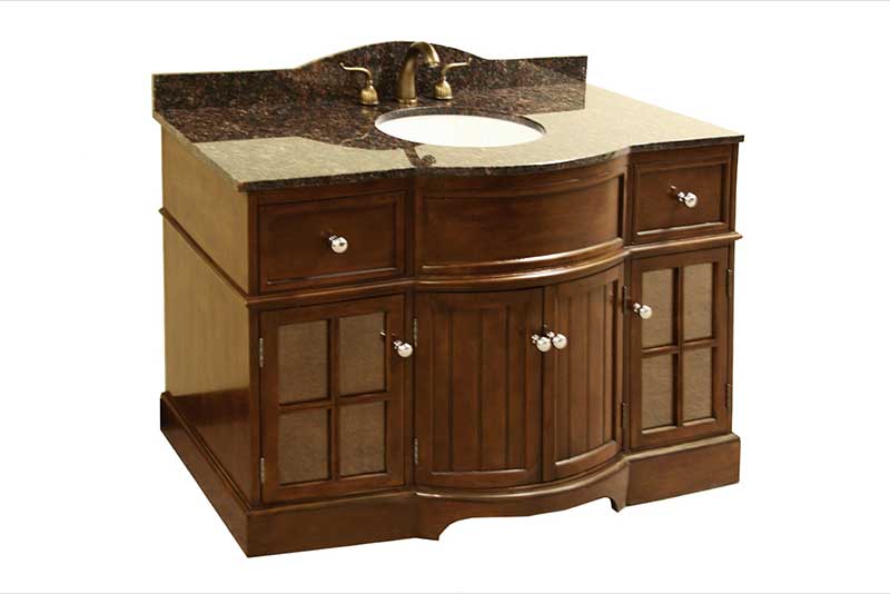 Legion Furniture 49" Single Bathroom Vanity Set with Granite Top 2